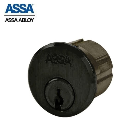 ASSA ABLOY 1-1/8" Maximum+ Mortise Cylinder Dark Oxidized Bronze Adams Rite Cam ASS-9851-1-624-COMP-0A7